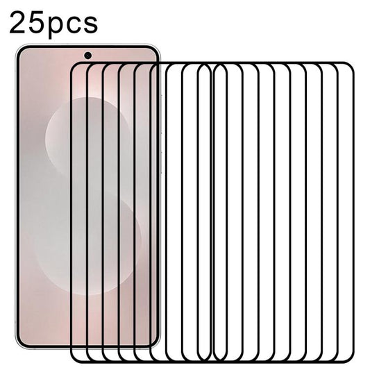 25pcs Full Glue Screen Tempered Glass Film, Support Fingerprint Unlocking, For Samsung Galaxy S25 Edge 5G, For Samsung Galaxy S25 5G, For Samsung Galaxy S25+ 5G, For Samsung Galaxy S25 Ultra 5G, For Samsung Galaxy S24 Ultra 5G, For Samsung Galaxy S24+ ...