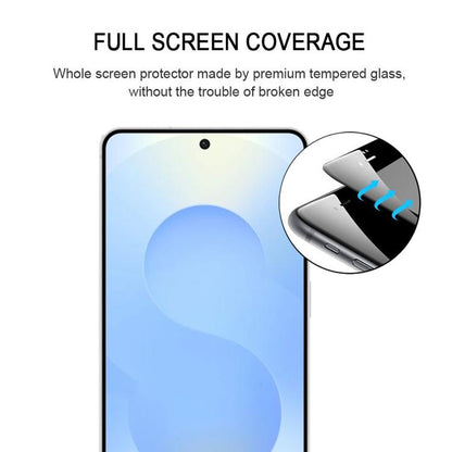 25pcs Full Glue Screen Tempered Glass Film, Support Fingerprint Unlocking, For Samsung Galaxy S26+ 5G, For Samsung Galaxy S26 Ultra 5G, For Samsung Galaxy S26 5G, For Samsung Galaxy S25 Edge 5G, For Samsung Galaxy S25 5G, For Samsung Galaxy S25+ 5G    ...