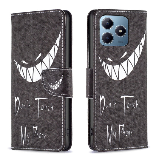 Colored Drawing Pattern Leather Phone Case, For Realme C61 / C63, For Realme 12+ 5G, For  Realme 11 4G, For Realme 11 5G