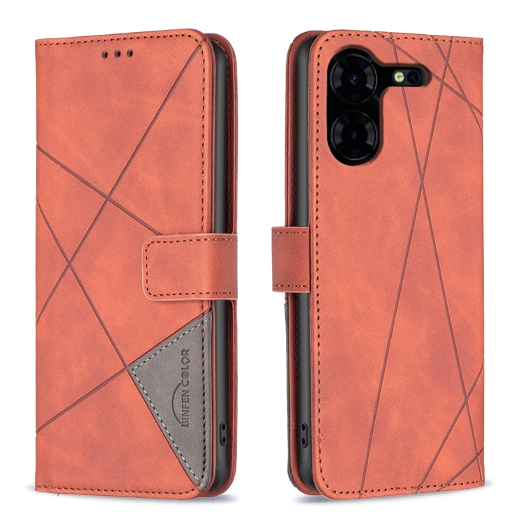 Magnetic Buckle Rhombus Texture Leather Phone Case, For Tecno Spark 30C, For Tecno Spark Go 1 / Pop 9, For Tecno Spark 20 Pro 5G, For Tecno Pova 6 Neo, For Tecno Pova 6/6 Pro 5G, For Tecno Camon 30 Premier 5G, For Tecno Spark 20 Pro                    ...