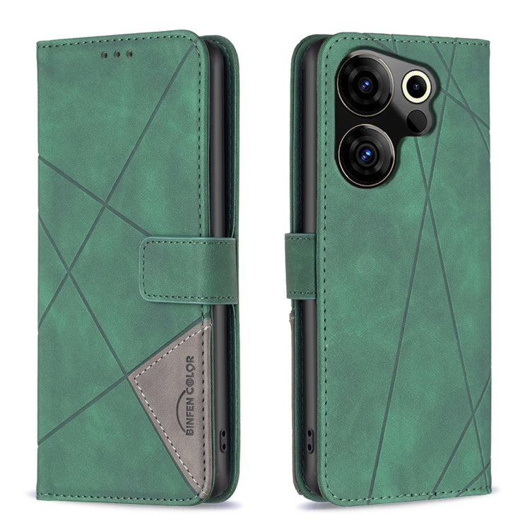 Magnetic Buckle Rhombus Texture Leather Phone Case, For Tecno Spark 30C, For Tecno Spark Go 1 / Pop 9, For Tecno Spark 20 Pro 5G, For Tecno Pova 6 Neo, For Tecno Pova 6/6 Pro 5G, For Tecno Camon 30 Premier 5G, For Tecno Spark 20 Pro                    ...