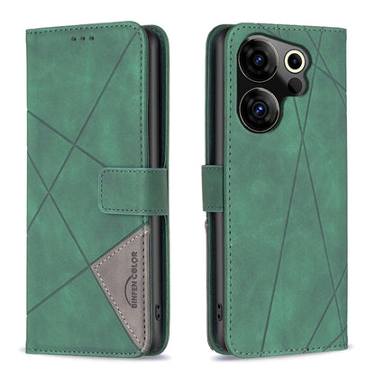 Magnetic Buckle Rhombus Texture Leather Phone Case, For Tecno Spark 30C, For Tecno Spark Go 1 / Pop 9, For Tecno Spark 20 Pro 5G, For Tecno Pova 6 Neo, For Tecno Pova 6/6 Pro 5G, For Tecno Camon 30 Premier 5G, For Tecno Spark 20 Pro                    ...
