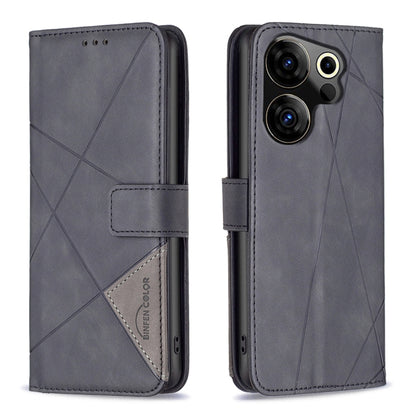 Magnetic Buckle Rhombus Texture Leather Phone Case, For Tecno Spark 30C, For Tecno Spark Go 1 / Pop 9, For Tecno Spark 20 Pro 5G, For Tecno Pova 6 Neo, For Tecno Pova 6/6 Pro 5G, For Tecno Camon 30 Premier 5G, For Tecno Spark 20 Pro                    ...