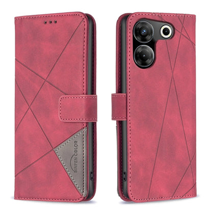 Magnetic Buckle Rhombus Texture Leather Phone Case, For Tecno Spark 30C, For Tecno Spark Go 1 / Pop 9, For Tecno Spark 20 Pro 5G, For Tecno Pova 6 Neo, For Tecno Pova 6/6 Pro 5G, For Tecno Camon 30 Premier 5G, For Tecno Spark 20 Pro                    ...
