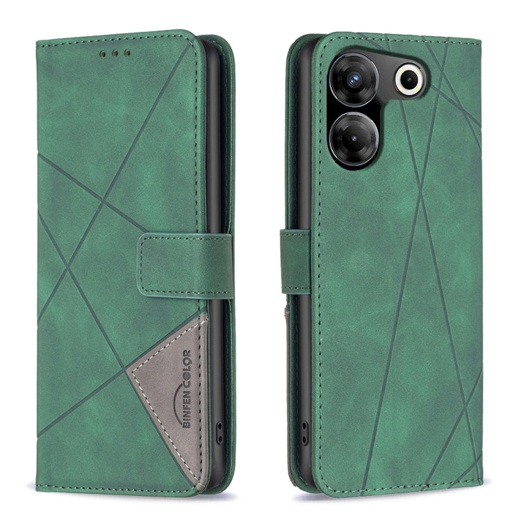 Magnetic Buckle Rhombus Texture Leather Phone Case, For Tecno Spark 30C, For Tecno Spark Go 1 / Pop 9, For Tecno Spark 20 Pro 5G, For Tecno Pova 6 Neo, For Tecno Pova 6/6 Pro 5G, For Tecno Camon 30 Premier 5G, For Tecno Spark 20 Pro                    ...