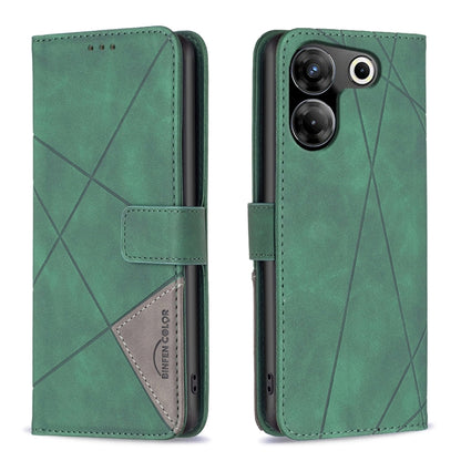Magnetic Buckle Rhombus Texture Leather Phone Case, For Tecno Spark 30C, For Tecno Spark Go 1 / Pop 9, For Tecno Spark 20 Pro 5G, For Tecno Pova 6 Neo, For Tecno Pova 6/6 Pro 5G, For Tecno Camon 30 Premier 5G, For Tecno Spark 20 Pro                    ...
