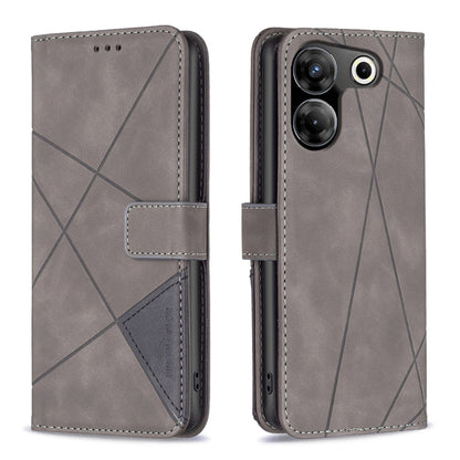 Magnetic Buckle Rhombus Texture Leather Phone Case, For Tecno Spark 30C, For Tecno Spark Go 1 / Pop 9, For Tecno Spark 20 Pro 5G, For Tecno Pova 6 Neo, For Tecno Pova 6/6 Pro 5G, For Tecno Camon 30 Premier 5G, For Tecno Spark 20 Pro                    ...