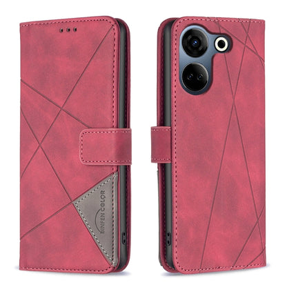 Magnetic Buckle Rhombus Texture Leather Phone Case, For Tecno Spark 30C, For Tecno Spark Go 1 / Pop 9, For Tecno Spark 20 Pro 5G, For Tecno Pova 6 Neo, For Tecno Pova 6/6 Pro 5G, For Tecno Camon 30 Premier 5G, For Tecno Spark 20 Pro                    ...