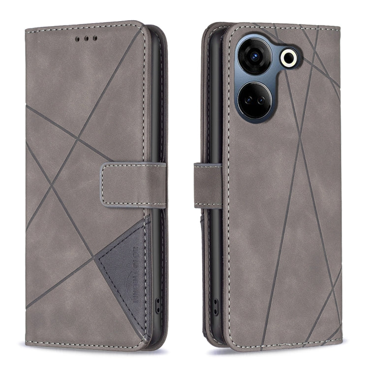 Magnetic Buckle Rhombus Texture Leather Phone Case, For Tecno Spark 30C, For Tecno Spark Go 1 / Pop 9, For Tecno Spark 20 Pro 5G, For Tecno Pova 6 Neo, For Tecno Pova 6/6 Pro 5G, For Tecno Camon 30 Premier 5G, For Tecno Spark 20 Pro                    ...
