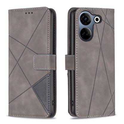 Magnetic Buckle Rhombus Texture Leather Phone Case, For Tecno Spark 30C, For Tecno Spark Go 1 / Pop 9, For Tecno Spark 20 Pro 5G, For Tecno Pova 6 Neo, For Tecno Pova 6/6 Pro 5G, For Tecno Camon 30 Premier 5G, For Tecno Spark 20 Pro                    ...