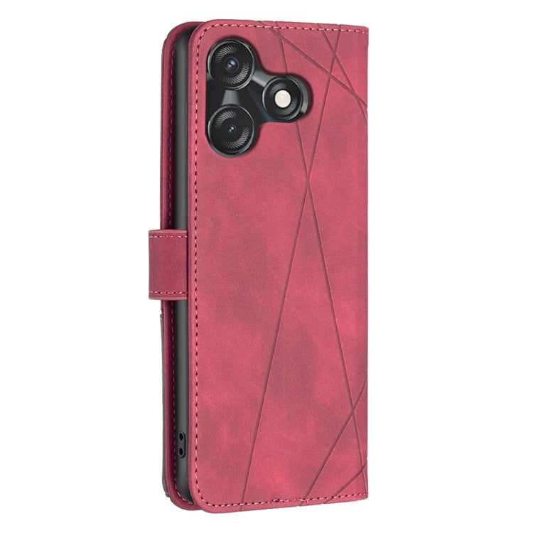 Magnetic Buckle Rhombus Texture Leather Phone Case, For Tecno Spark 10C, For Tecno Spark 10 4G, For Tecno Spark Go 2023/Pop 7 Pro, For Tecno Spark 10 Pro