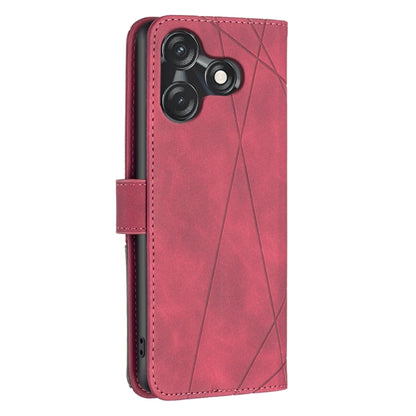 Magnetic Buckle Rhombus Texture Leather Phone Case, For Tecno Spark 10C, For Tecno Spark 10 4G, For Tecno Spark Go 2023/Pop 7 Pro, For Tecno Spark 10 Pro