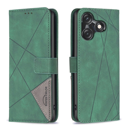 Magnetic Buckle Rhombus Texture Leather Phone Case, For Tecno Spark 30C, For Tecno Spark Go 1 / Pop 9, For Tecno Spark 20 Pro 5G, For Tecno Pova 6 Neo, For Tecno Pova 6/6 Pro 5G, For Tecno Camon 30 Premier 5G, For Tecno Spark 20 Pro                    ...