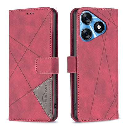 Magnetic Buckle Rhombus Texture Leather Phone Case, For Tecno Spark 10 4G, For Tecno Spark Go 2023/Pop 7 Pro, For Tecno Spark 10 Pro