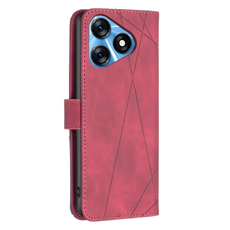 Magnetic Buckle Rhombus Texture Leather Phone Case, For Tecno Spark 10 4G, For Tecno Spark Go 2023/Pop 7 Pro, For Tecno Spark 10 Pro