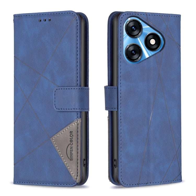 Magnetic Buckle Rhombus Texture Leather Phone Case, For Tecno Spark 10 4G, For Tecno Spark Go 2023/Pop 7 Pro, For Tecno Spark 10 Pro