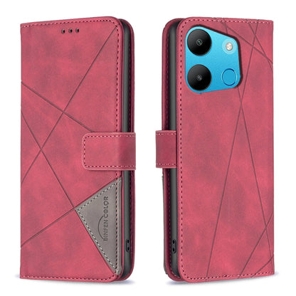 Magnetic Buckle Rhombus Texture Leather Phone Case, For Tecno Spark 10 4G, For Tecno Spark Go 2023/Pop 7 Pro, For Tecno Spark 10 Pro