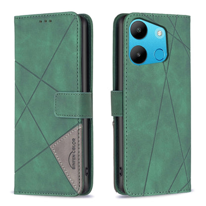 Magnetic Buckle Rhombus Texture Leather Phone Case, For Tecno Spark 10 4G, For Tecno Spark Go 2023/Pop 7 Pro, For Tecno Spark 10 Pro
