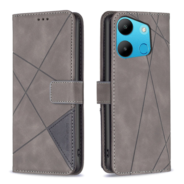 Magnetic Buckle Rhombus Texture Leather Phone Case, For Tecno Spark 10 4G, For Tecno Spark Go 2023/Pop 7 Pro, For Tecno Spark 10 Pro