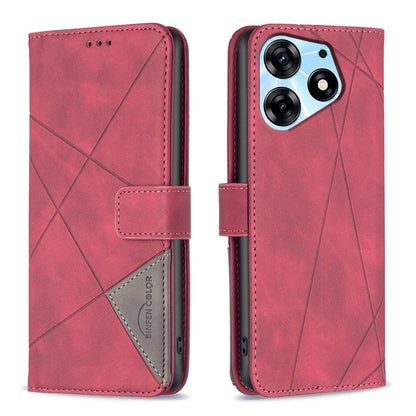 Magnetic Buckle Rhombus Texture Leather Phone Case, For Tecno Spark 10 4G, For Tecno Spark Go 2023/Pop 7 Pro, For Tecno Spark 10 Pro