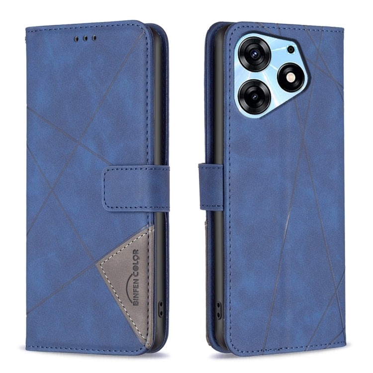 Magnetic Buckle Rhombus Texture Leather Phone Case, For Tecno Spark 10 4G, For Tecno Spark Go 2023/Pop 7 Pro, For Tecno Spark 10 Pro