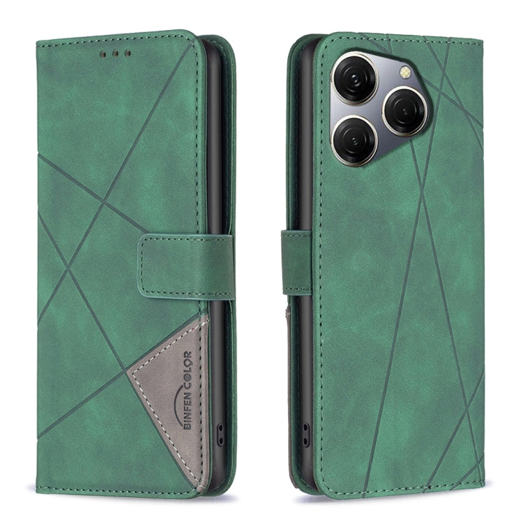 Magnetic Buckle Rhombus Texture Leather Phone Case, For Tecno Spark 30C, For Tecno Spark Go 1 / Pop 9, For Tecno Spark 20 Pro 5G, For Tecno Pova 6 Neo, For Tecno Pova 6/6 Pro 5G, For Tecno Camon 30 Premier 5G, For Tecno Spark 20 Pro                    ...