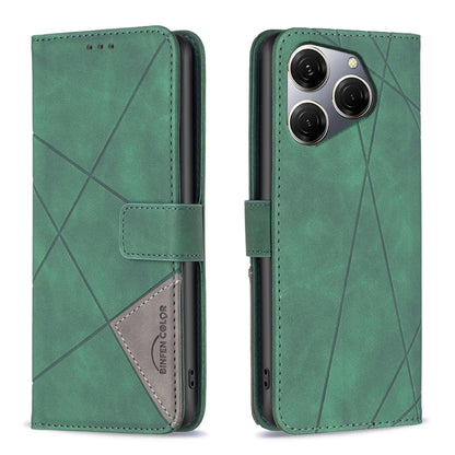 Magnetic Buckle Rhombus Texture Leather Phone Case, For Tecno Spark 30C, For Tecno Spark Go 1 / Pop 9, For Tecno Spark 20 Pro 5G, For Tecno Pova 6 Neo, For Tecno Pova 6/6 Pro 5G, For Tecno Camon 30 Premier 5G, For Tecno Spark 20 Pro                    ...