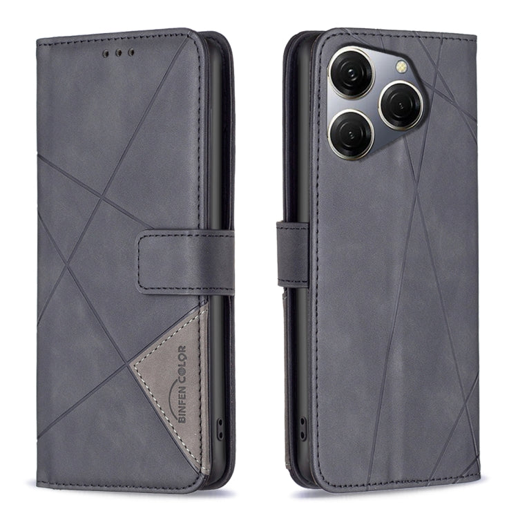 Magnetic Buckle Rhombus Texture Leather Phone Case, For Tecno Spark 30C, For Tecno Spark Go 1 / Pop 9, For Tecno Spark 20 Pro 5G, For Tecno Pova 6 Neo, For Tecno Pova 6/6 Pro 5G, For Tecno Camon 30 Premier 5G, For Tecno Spark 20 Pro                    ...