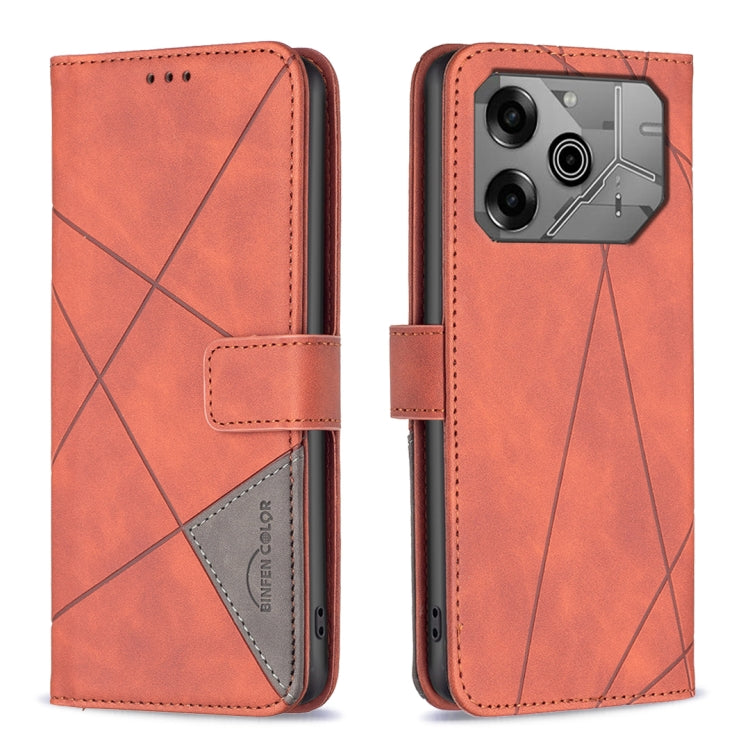 Magnetic Buckle Rhombus Texture Leather Phone Case, For Tecno Spark 30C, For Tecno Spark Go 1 / Pop 9, For Tecno Spark 20 Pro 5G, For Tecno Pova 6 Neo, For Tecno Pova 6/6 Pro 5G, For Tecno Camon 30 Premier 5G, For Tecno Spark 20 Pro                    ...