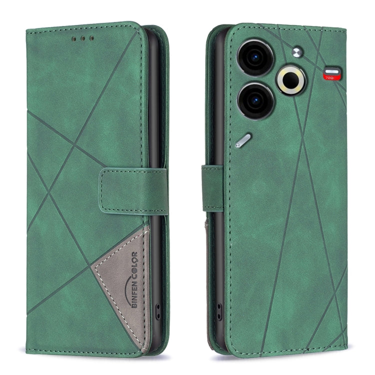Magnetic Buckle Rhombus Texture Leather Phone Case, For Tecno Spark 30C, For Tecno Spark Go 1 / Pop 9, For Tecno Spark 20 Pro 5G, For Tecno Pova 6 Neo, For Tecno Pova 6/6 Pro 5G, For Tecno Camon 30 Premier 5G, For Tecno Spark 20 Pro                    ...