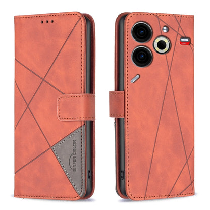Magnetic Buckle Rhombus Texture Leather Phone Case, For Tecno Spark 30C, For Tecno Spark Go 1 / Pop 9, For Tecno Spark 20 Pro 5G, For Tecno Pova 6 Neo, For Tecno Pova 6/6 Pro 5G, For Tecno Camon 30 Premier 5G, For Tecno Spark 20 Pro                    ...