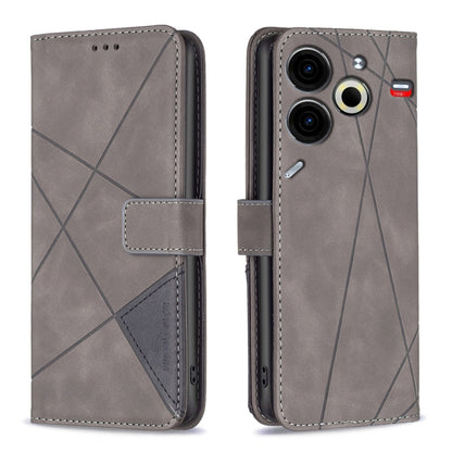 Magnetic Buckle Rhombus Texture Leather Phone Case, For Tecno Spark 30C, For Tecno Spark Go 1 / Pop 9, For Tecno Spark 20 Pro 5G, For Tecno Pova 6 Neo, For Tecno Pova 6/6 Pro 5G, For Tecno Camon 30 Premier 5G, For Tecno Spark 20 Pro                    ...