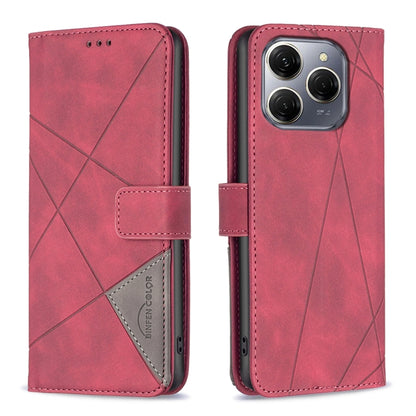 Magnetic Buckle Rhombus Texture Leather Phone Case, For Tecno Spark 30C, For Tecno Spark Go 1 / Pop 9, For Tecno Spark 20 Pro 5G, For Tecno Pova 6 Neo, For Tecno Pova 6/6 Pro 5G, For Tecno Camon 30 Premier 5G, For Tecno Spark 20 Pro                    ...