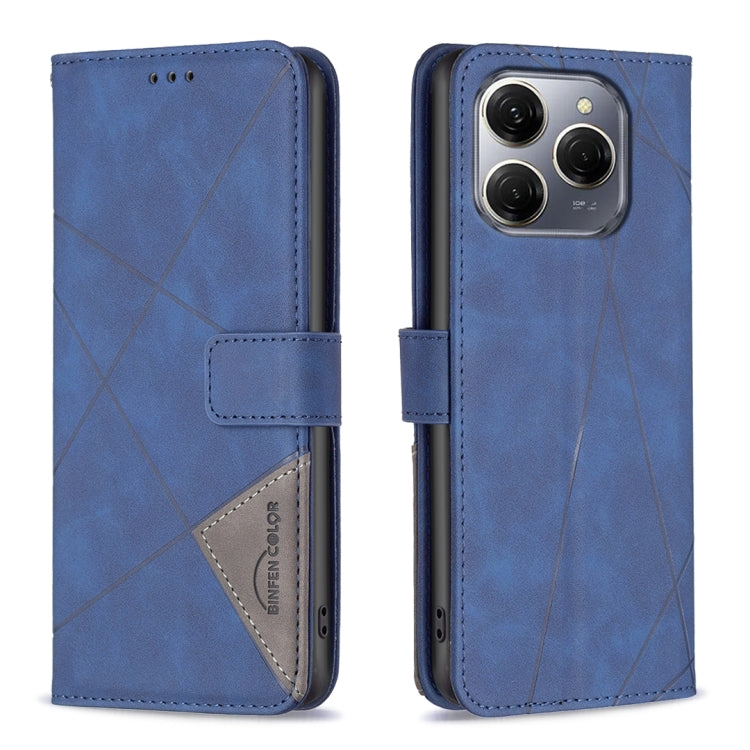 Magnetic Buckle Rhombus Texture Leather Phone Case, For Tecno Spark 30C, For Tecno Spark Go 1 / Pop 9, For Tecno Spark 20 Pro 5G, For Tecno Pova 6 Neo, For Tecno Pova 6/6 Pro 5G, For Tecno Camon 30 Premier 5G, For Tecno Spark 20 Pro                    ...