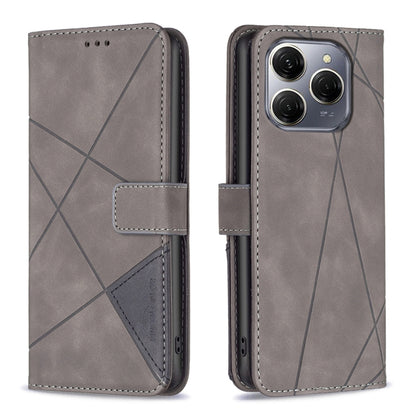 Magnetic Buckle Rhombus Texture Leather Phone Case, For Tecno Spark 30C, For Tecno Spark Go 1 / Pop 9, For Tecno Spark 20 Pro 5G, For Tecno Pova 6 Neo, For Tecno Pova 6/6 Pro 5G, For Tecno Camon 30 Premier 5G, For Tecno Spark 20 Pro                    ...