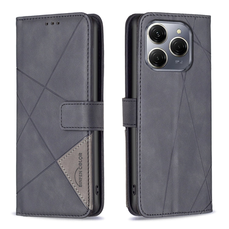 Magnetic Buckle Rhombus Texture Leather Phone Case, For Tecno Spark 30C, For Tecno Spark Go 1 / Pop 9, For Tecno Spark 20 Pro 5G, For Tecno Pova 6 Neo, For Tecno Pova 6/6 Pro 5G, For Tecno Camon 30 Premier 5G, For Tecno Spark 20 Pro                    ...