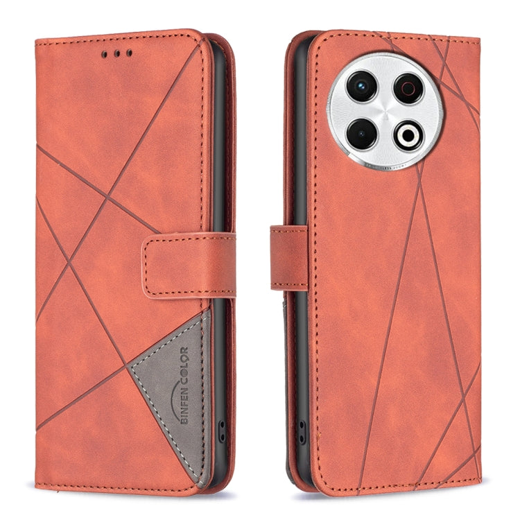 Magnetic Buckle Rhombus Texture Leather Phone Case, For Tecno Pova Curve 2 5G, For Tecno Spark 50 4G, For Tecno Camon 50 Pro 4G, For Tecno Camon 50 4G, For Tecno Spark Go 3, For Tecno Pova 7 Pro 5G, For Tecno Spark 40 Pro 4G, For Tecno Spark 40 4G     ...