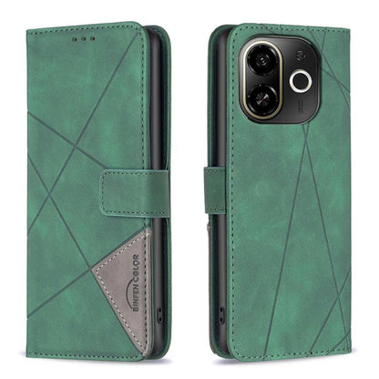 Magnetic Buckle Rhombus Texture Leather Phone Case, For Tecno Pova Curve 2 5G, For Tecno Spark 50 4G, For Tecno Camon 50 Pro 4G, For Tecno Camon 50 4G, For Tecno Spark Go 3, For Tecno Pova 7 Pro 5G, For Tecno Spark 40 Pro 4G, For Tecno Spark 40 4G     ...