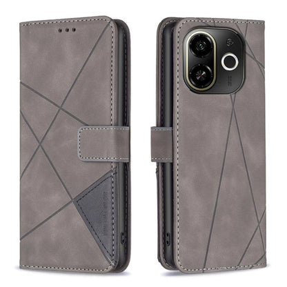 Magnetic Buckle Rhombus Texture Leather Phone Case, For Tecno Pova Curve 2 5G, For Tecno Spark 50 4G, For Tecno Camon 50 Pro 4G, For Tecno Camon 50 4G, For Tecno Spark Go 3, For Tecno Pova 7 Pro 5G, For Tecno Spark 40 Pro 4G, For Tecno Spark 40 4G     ...