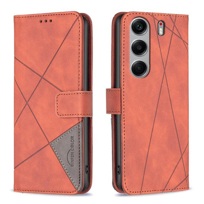 Magnetic Buckle Rhombus Texture Leather Phone Case, For Tecno Pova Curve 2 5G, For Tecno Spark 50 4G, For Tecno Camon 50 Pro 4G, For Tecno Camon 50 4G, For Tecno Spark Go 3, For Tecno Pova 7 Pro 5G, For Tecno Spark 40 Pro 4G, For Tecno Spark 40 4G     ...