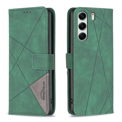 Magnetic Buckle Rhombus Texture Leather Phone Case, For Tecno Pova Curve 2 5G, For Tecno Spark 50 4G, For Tecno Camon 50 Pro 4G, For Tecno Camon 50 4G, For Tecno Spark Go 3, For Tecno Pova 7 Pro 5G, For Tecno Spark 40 Pro 4G, For Tecno Spark 40 4G     ...