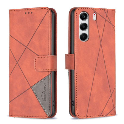 Magnetic Buckle Rhombus Texture Leather Phone Case, For Tecno Pova Curve 2 5G, For Tecno Spark 50 4G, For Tecno Camon 50 Pro 4G, For Tecno Camon 50 4G, For Tecno Spark Go 3, For Tecno Pova 7 Pro 5G, For Tecno Spark 40 Pro 4G, For Tecno Spark 40 4G     ...