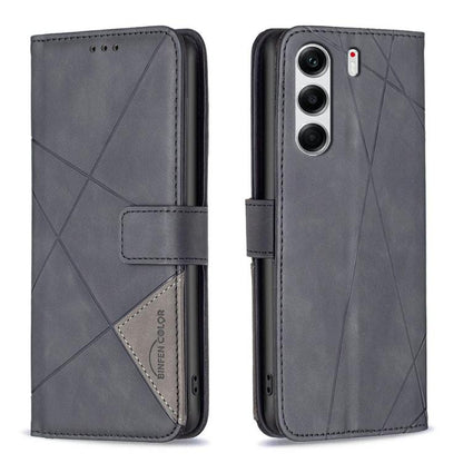 Magnetic Buckle Rhombus Texture Leather Phone Case, For Tecno Pova Curve 2 5G, For Tecno Spark 50 4G, For Tecno Camon 50 Pro 4G, For Tecno Camon 50 4G, For Tecno Spark Go 3, For Tecno Pova 7 Pro 5G, For Tecno Spark 40 Pro 4G, For Tecno Spark 40 4G     ...