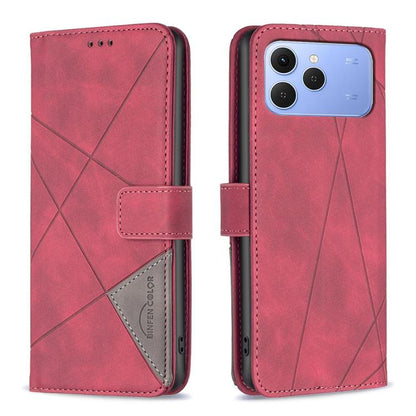Magnetic Buckle Rhombus Texture Leather Phone Case, For Tecno Pova Curve 2 5G, For Tecno Spark 50 4G, For Tecno Camon 50 Pro 4G, For Tecno Camon 50 4G, For Tecno Spark Go 3, For Tecno Pova 7 Pro 5G, For Tecno Spark 40 Pro 4G, For Tecno Spark 40 4G     ...