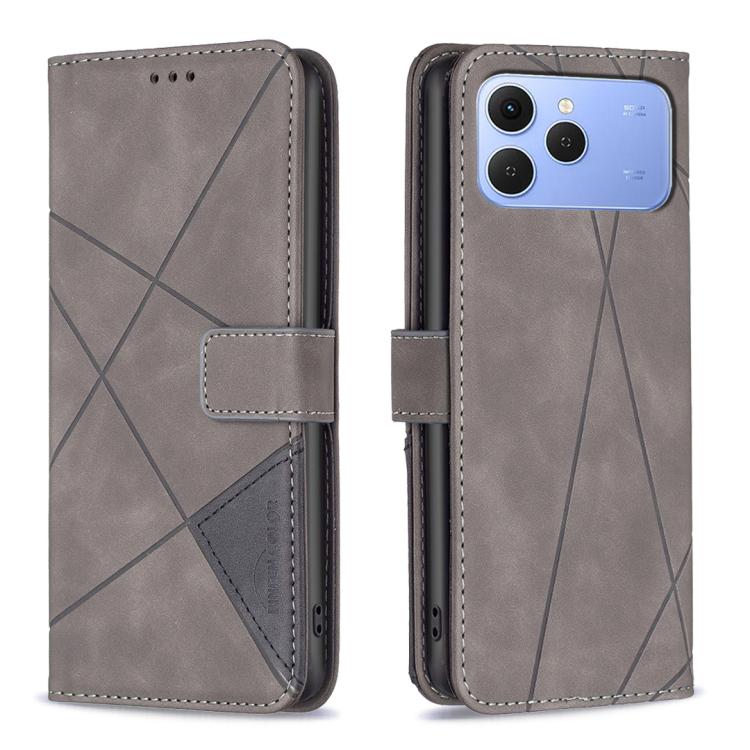 Magnetic Buckle Rhombus Texture Leather Phone Case, For Tecno Pova Curve 2 5G, For Tecno Spark 50 4G, For Tecno Camon 50 Pro 4G, For Tecno Camon 50 4G, For Tecno Spark Go 3, For Tecno Pova 7 Pro 5G, For Tecno Spark 40 Pro 4G, For Tecno Spark 40 4G     ...