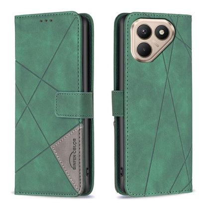 Magnetic Buckle Rhombus Texture Leather Phone Case, For Tecno Pova Curve 2 5G, For Tecno Spark 50 4G, For Tecno Camon 50 Pro 4G, For Tecno Camon 50 4G, For Tecno Spark Go 3, For Tecno Pova 7 Pro 5G, For Tecno Spark 40 Pro 4G, For Tecno Spark 40 4G     ...