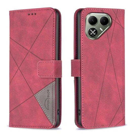 Magnetic Buckle Rhombus Texture Leather Phone Case, For Tecno Pova 8 5G, For Tecno Pova Curve 2 5G, For Tecno Spark 50 4G, For Tecno Camon 50 Pro 4G, For Tecno Camon 50 4G, For Tecno Spark Go 3, For Tecno Pova 7 Pro 5G, For Tecno Spark 40 Pro 4G