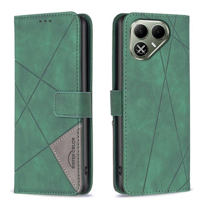 Magnetic Buckle Rhombus Texture Leather Phone Case, For Tecno Pova 8 5G, For Tecno Pova Curve 2 5G, For Tecno Spark 50 4G, For Tecno Camon 50 Pro 4G, For Tecno Camon 50 4G, For Tecno Spark Go 3, For Tecno Pova 7 Pro 5G, For Tecno Spark 40 Pro 4G       ...
