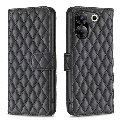 Diamond Lattice Wallet Flip Leather Phone Case, For Tecno Camon 20 Pro 5G, For Tecno Camon 20/Camon 20 Pro 4G, For Tecno Spark 10C, For Tecno Spark 10 4G, For Tecno Spark Go 2023/Pop 7 Pro, For Tecno Spark 10 Pro