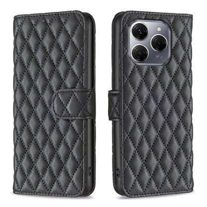 Diamond Lattice Wallet Flip Leather Phone Case, For Tecno Spark 50 5G, For Tecno Pova 7 Pro 5G, For Tecno Pova 7 Ultra 5G, For Tecno Spark 30C, For Tecno Spark Go 1 / Pop 9, For Tecno Spark 20 Pro 5G, For Tecno Pova 6 Neo, For Tecno Pova 6/6 Pro 5G    ...